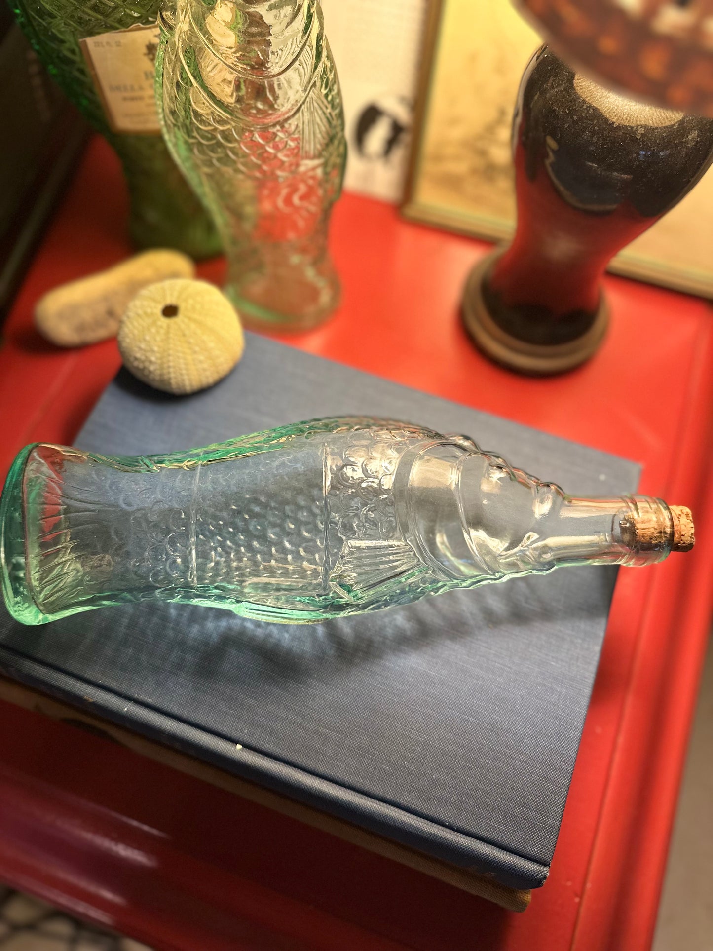 Vintage Antinori Fish Shaped Wine Bottle
