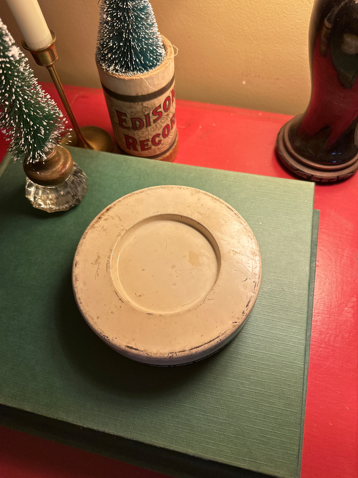 Vintage Scotch Cellulose Tape Tin – Red Tartan Plaid