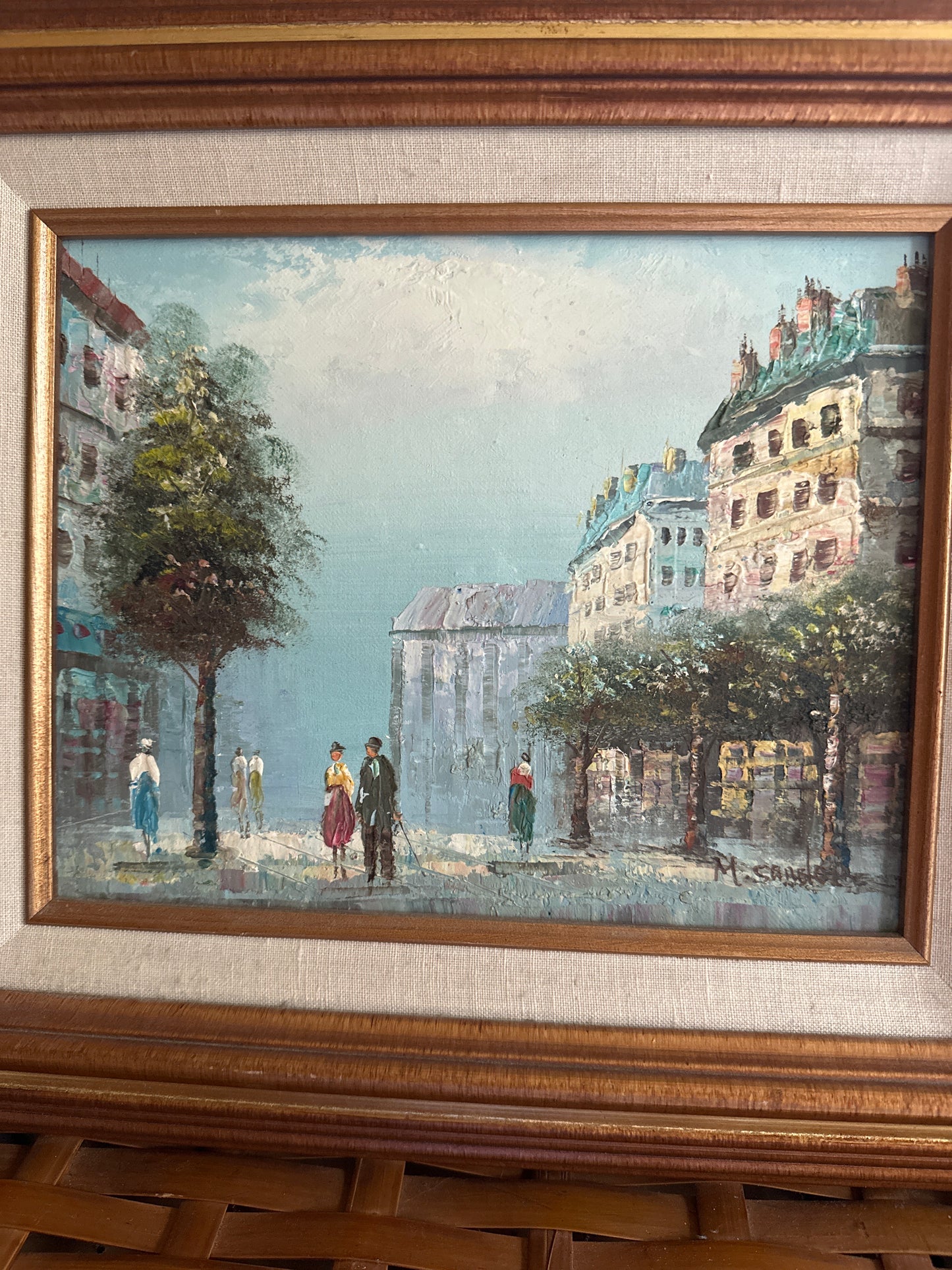 Antique M.Sandor Oil on Canvas