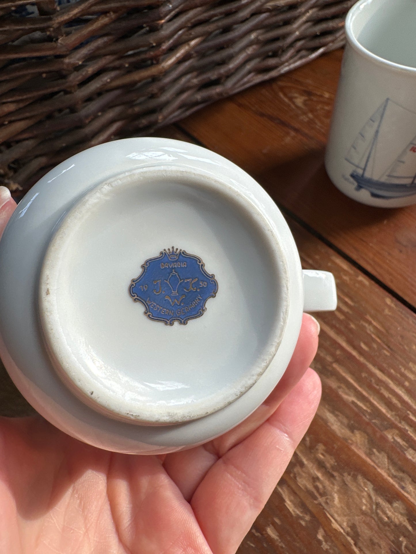 Vintage 1950s Josef Kuba Sailing Mugs (set of 3)
