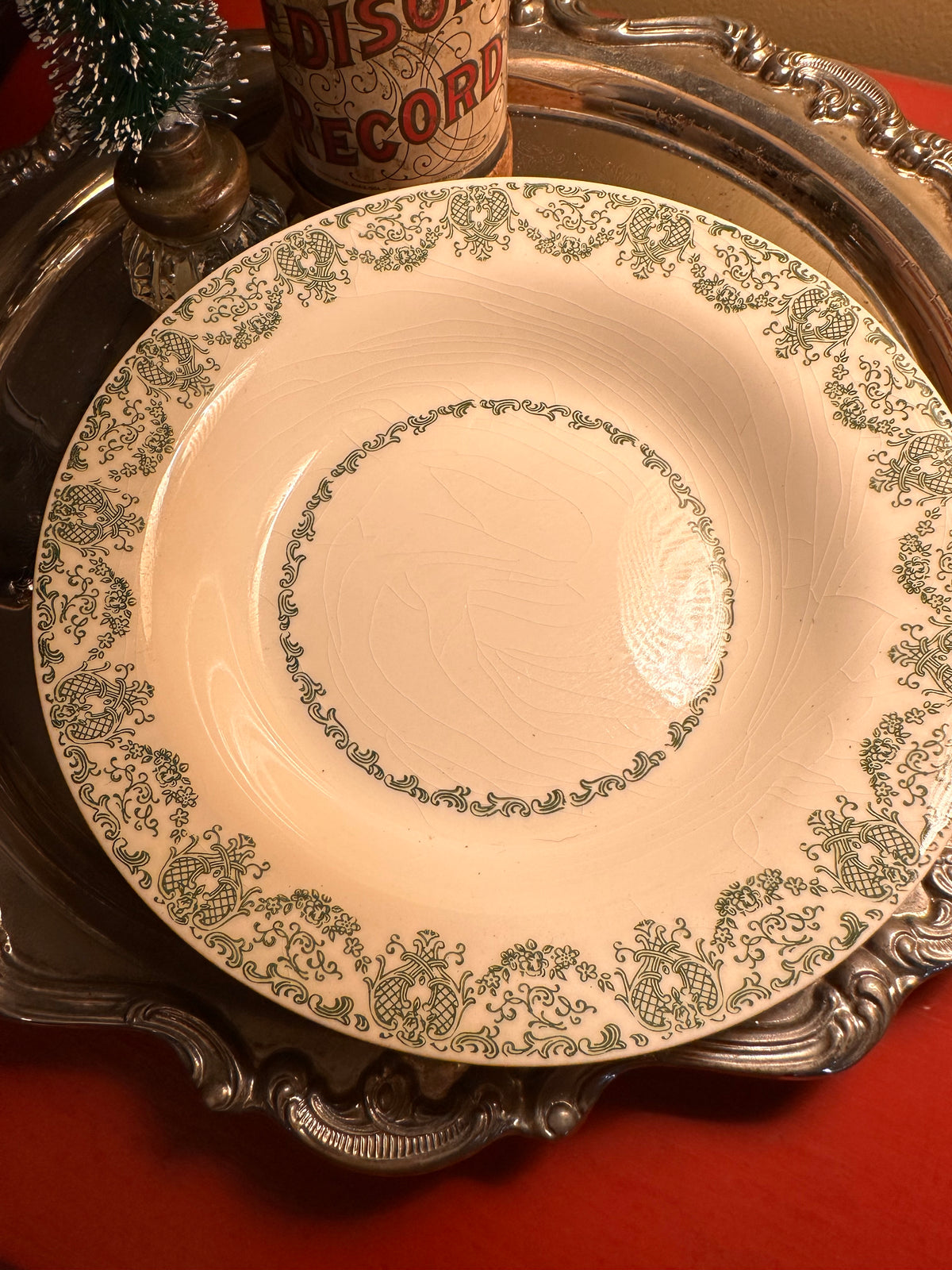Royal China “Old English Green” Bowls, Set of 3