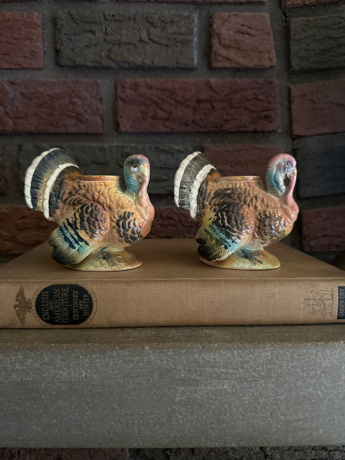 Vintage Napco Turkey Candle Holders (set of 2)