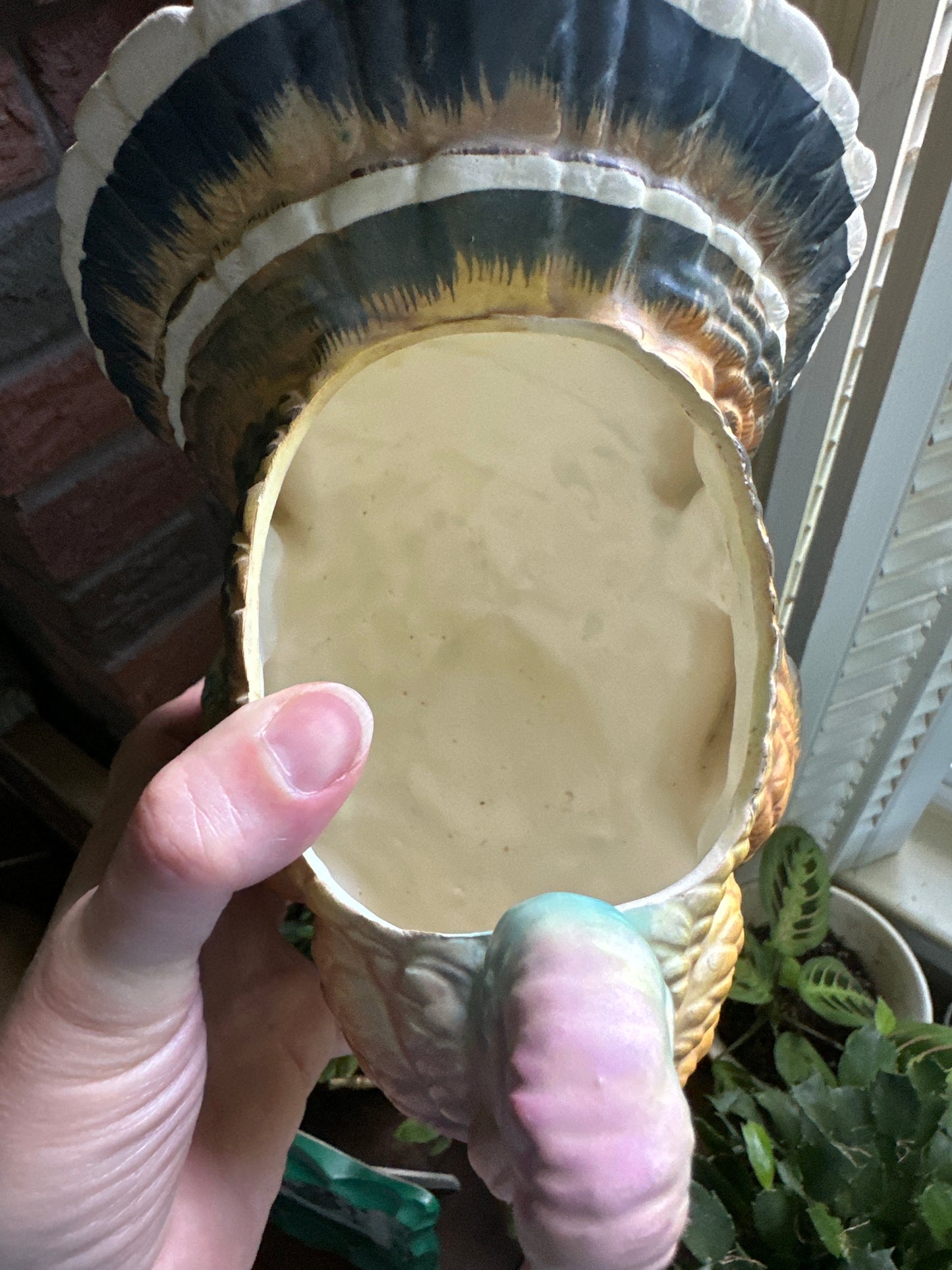 Vintage Napco Turkey Planter