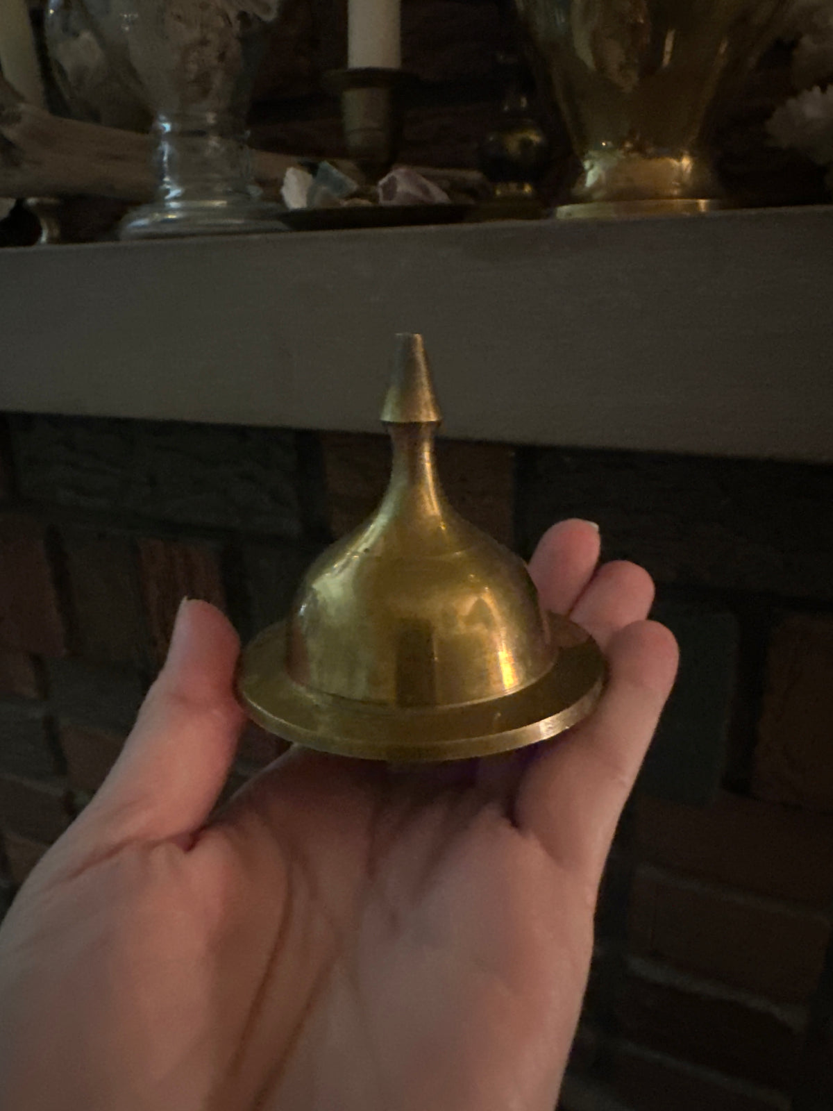 Vintage Brass Ginger Jar