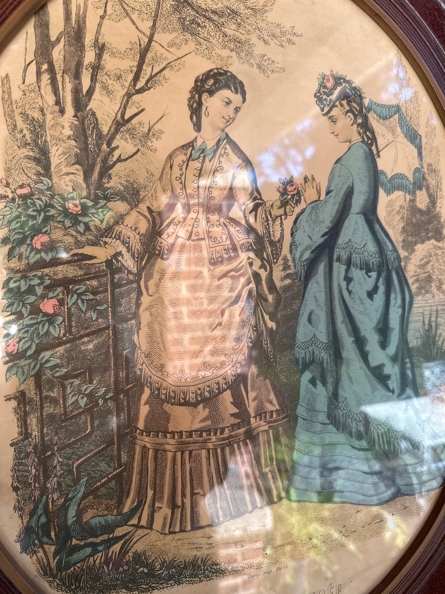 Vintage Framed Fashion Magazine Print