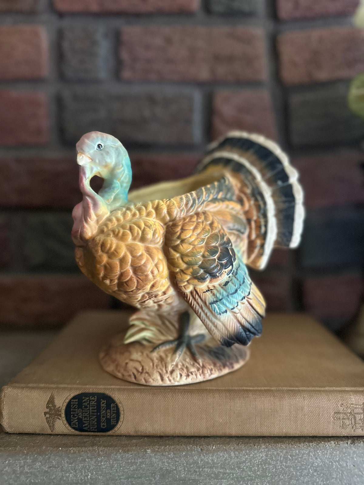 Vintage Napco Turkey Planter