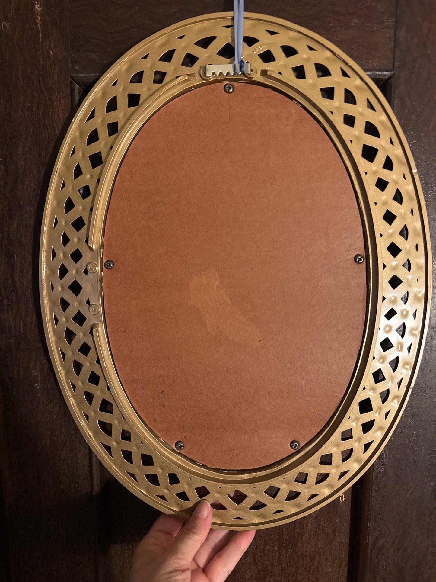 Vintage Oval Framed Vincent van Gogh “The Postman” Print