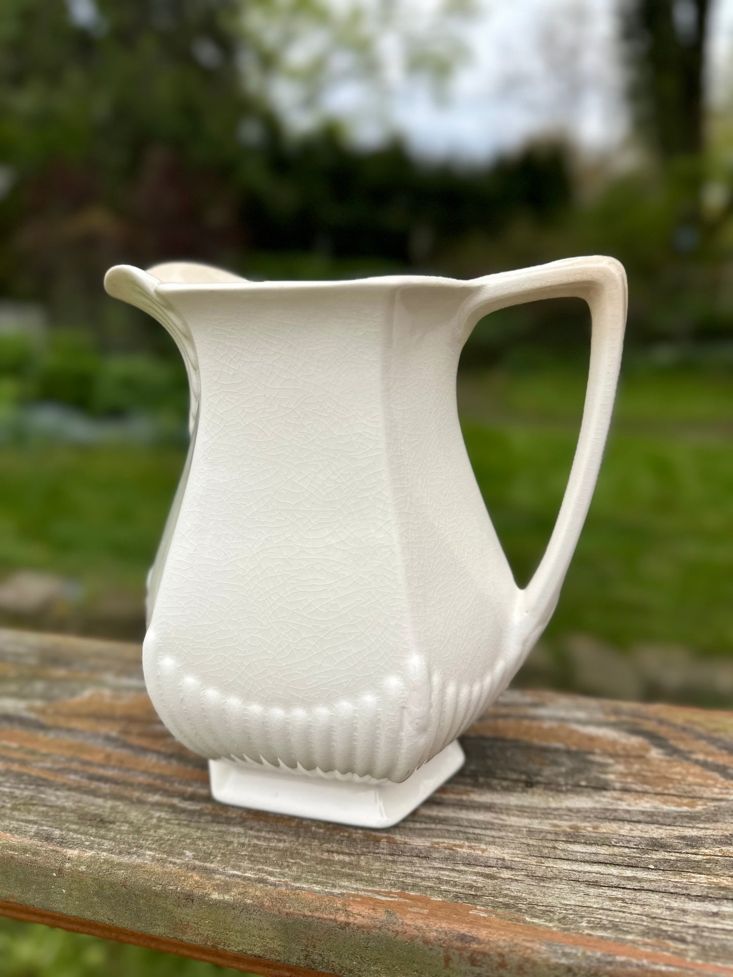 Vintage Wm Adams & Sons Ironstone Pitcher
