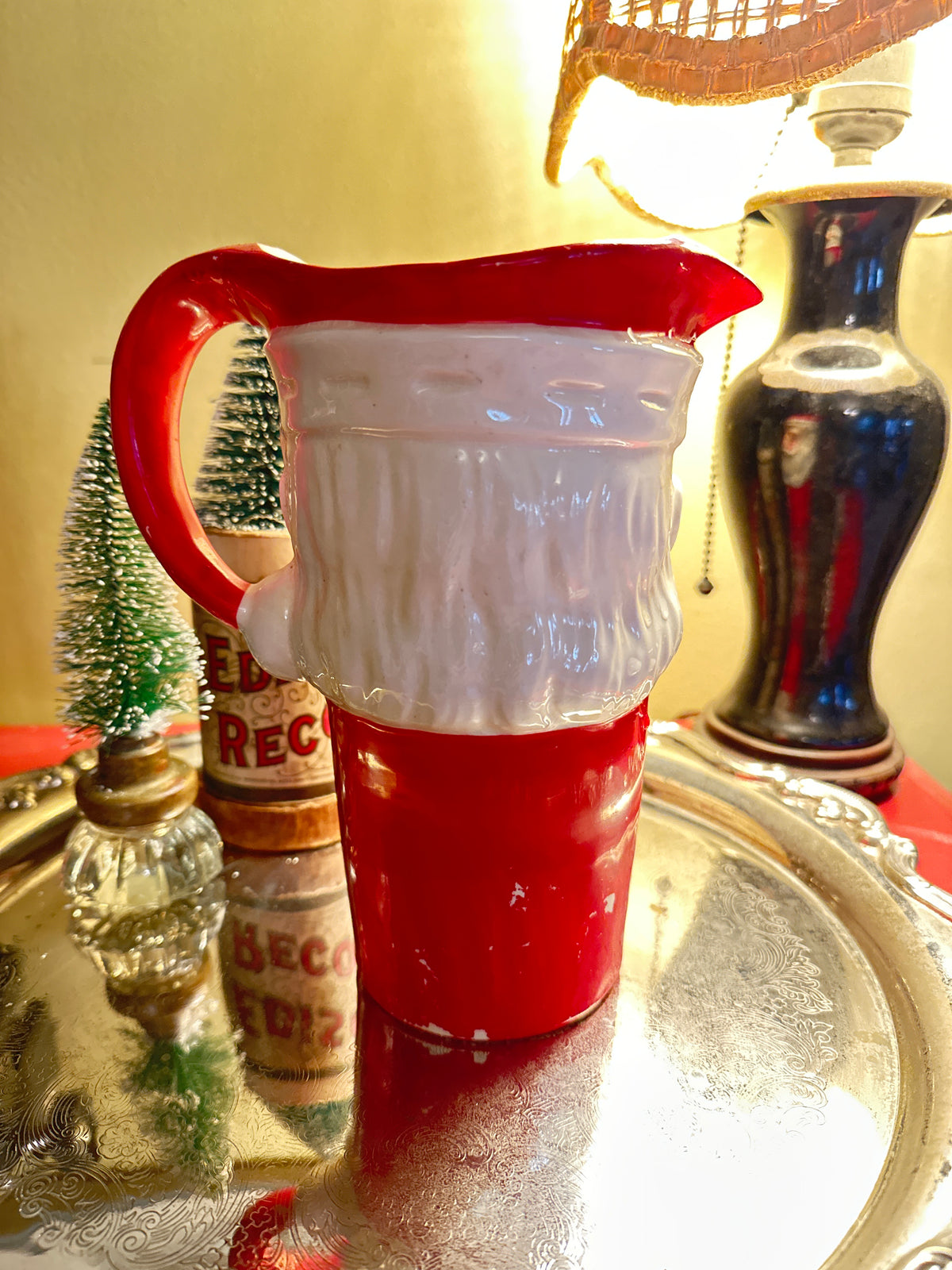 Vintage 1960s Santa Pitcher