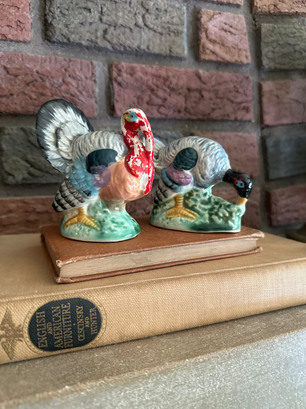 Vintage Chippy Turkey Salt&Pepper Shakers