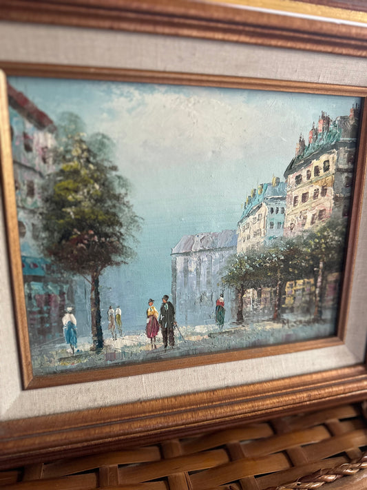 Antique M.Sandor Oil on Canvas