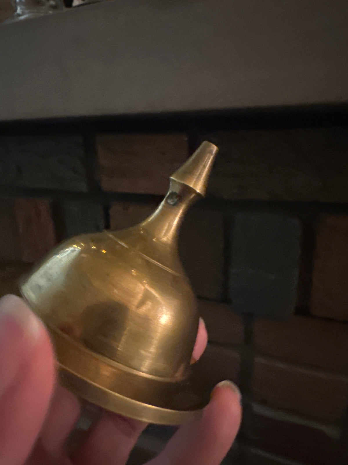 Vintage Brass Ginger Jar