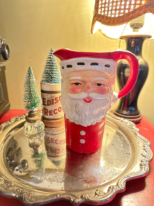 Vintage 1960s Santa Pitcher