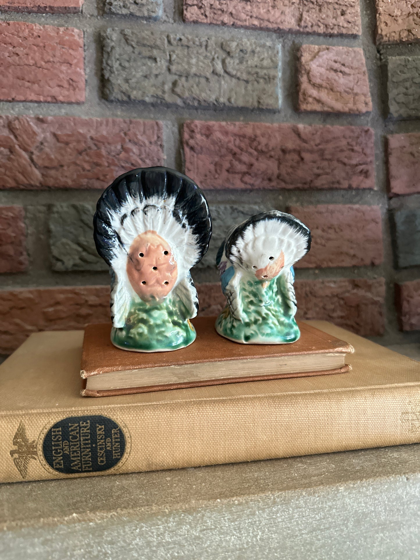 Vintage Chippy Turkey Salt&Pepper Shakers