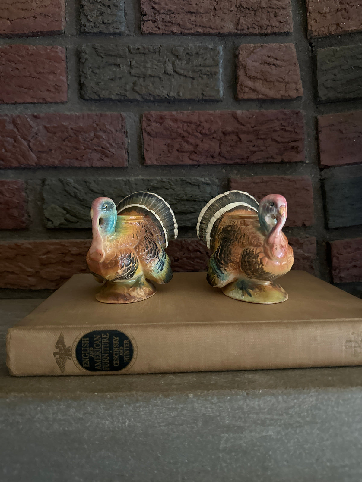Vintage Napco Turkey Candle Holders (set of 2)