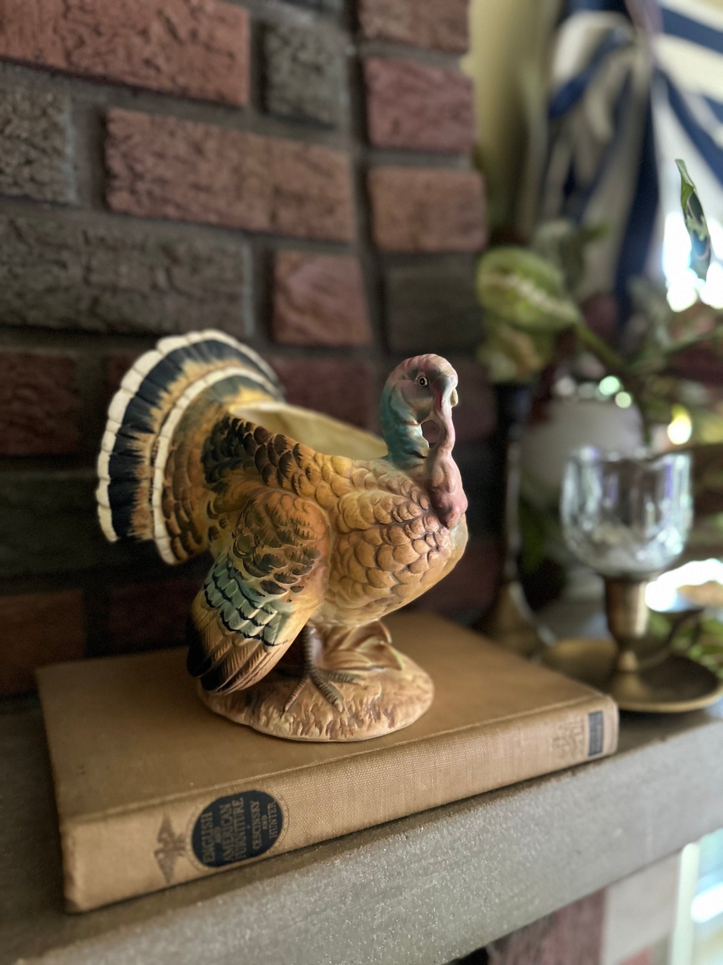 Vintage Napco Turkey Planter