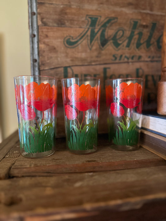 Vintage MCM Tulip Tumblers