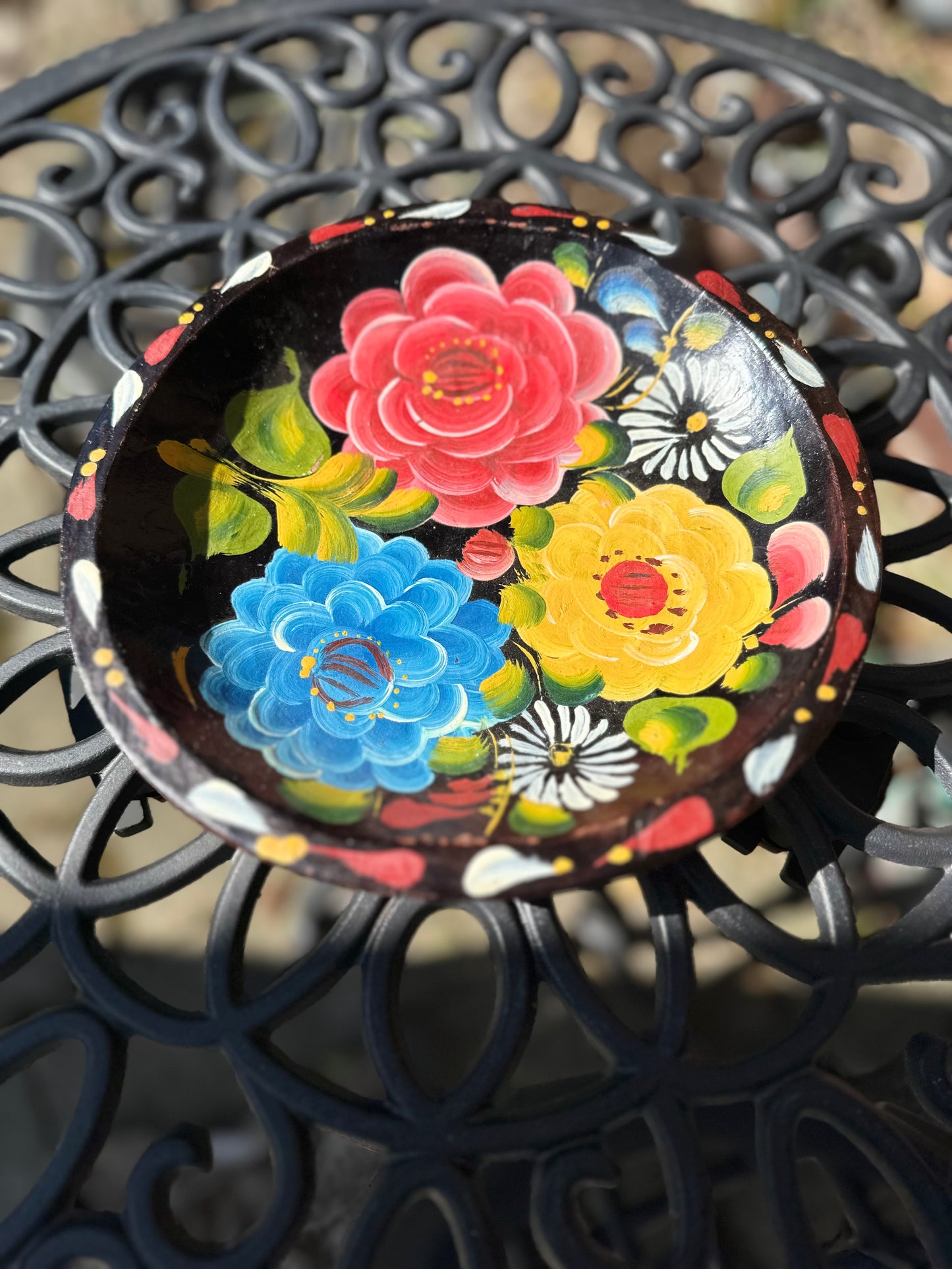Vintage Mexican Batea Platter