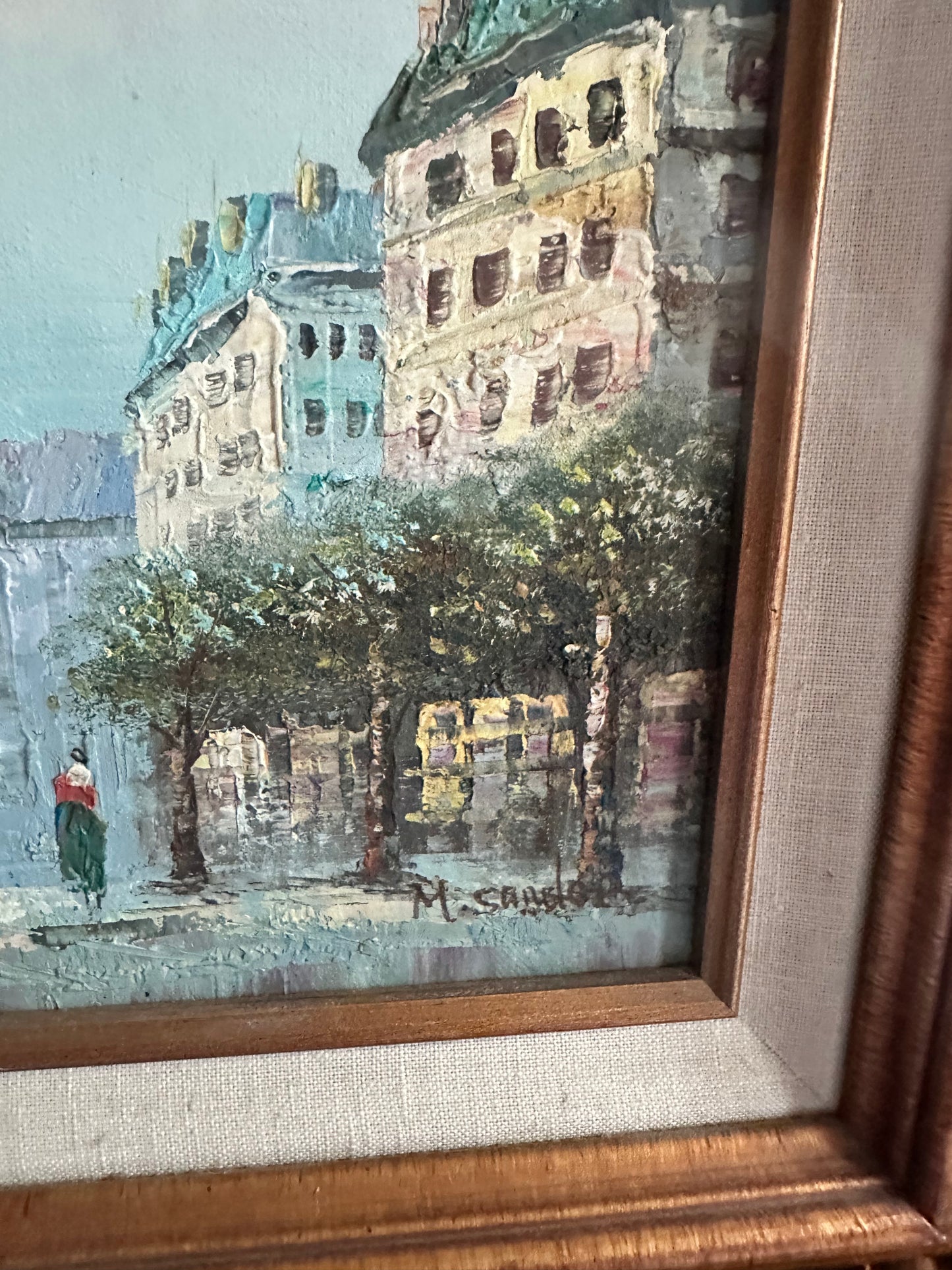 Antique M.Sandor Oil on Canvas