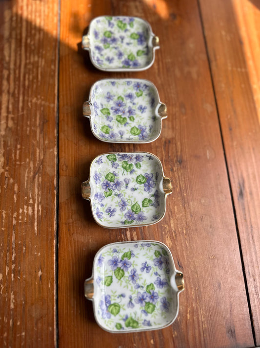 Lefton Chintz Individual Ashtrays (set of 4)