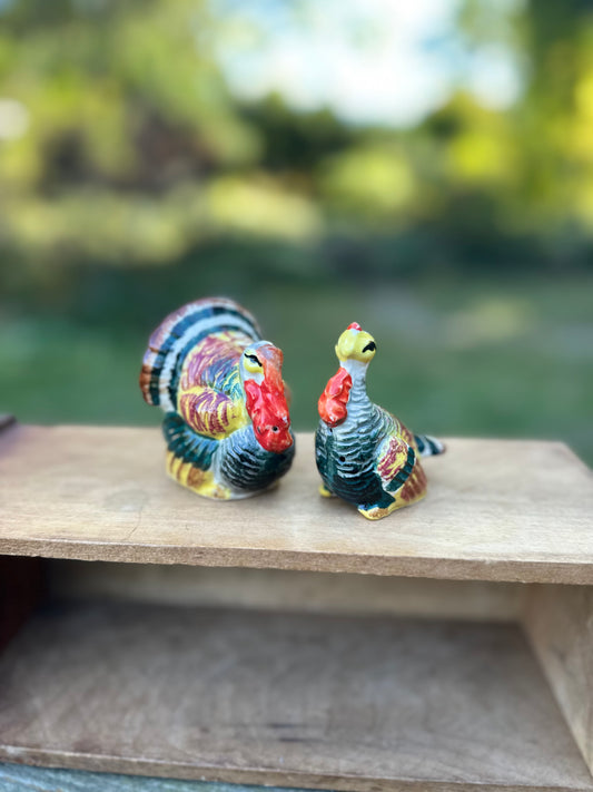 Vintage Turkey S&P Shakers (petite set)