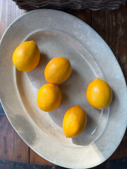 Stained & Crazed Ironstone Platter