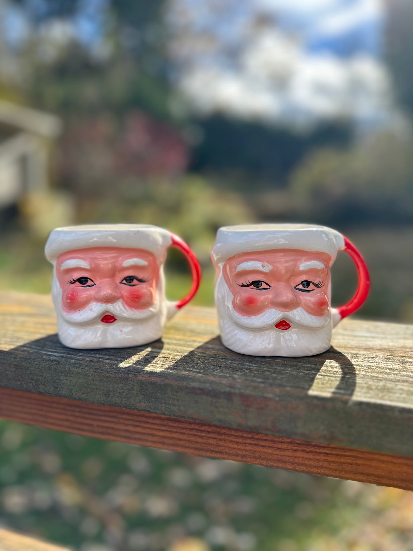 Vintage Santa Mugs