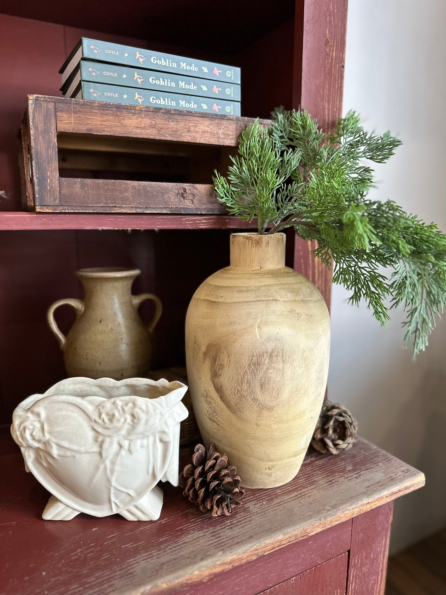 Paulownia Wood Large Vase