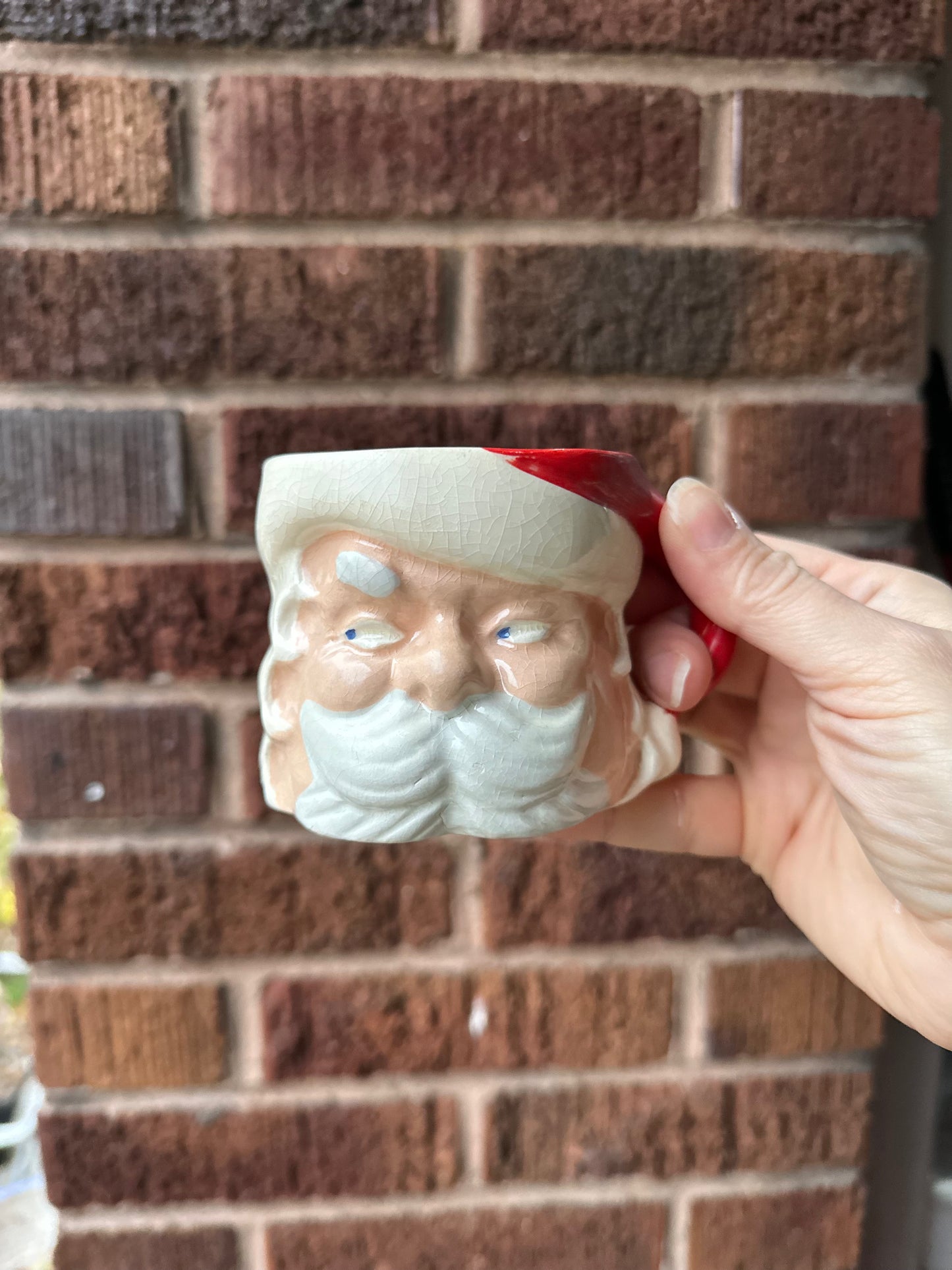 Vintage Winky Santa Mugs