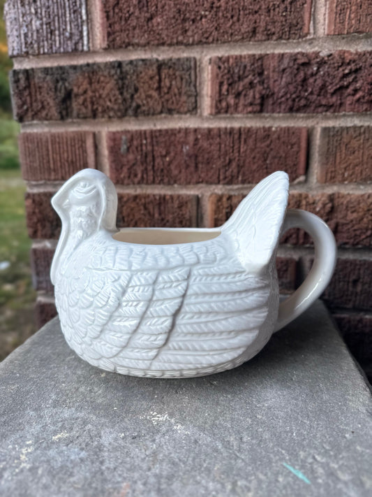 Vintage Turkey Gravy Boat