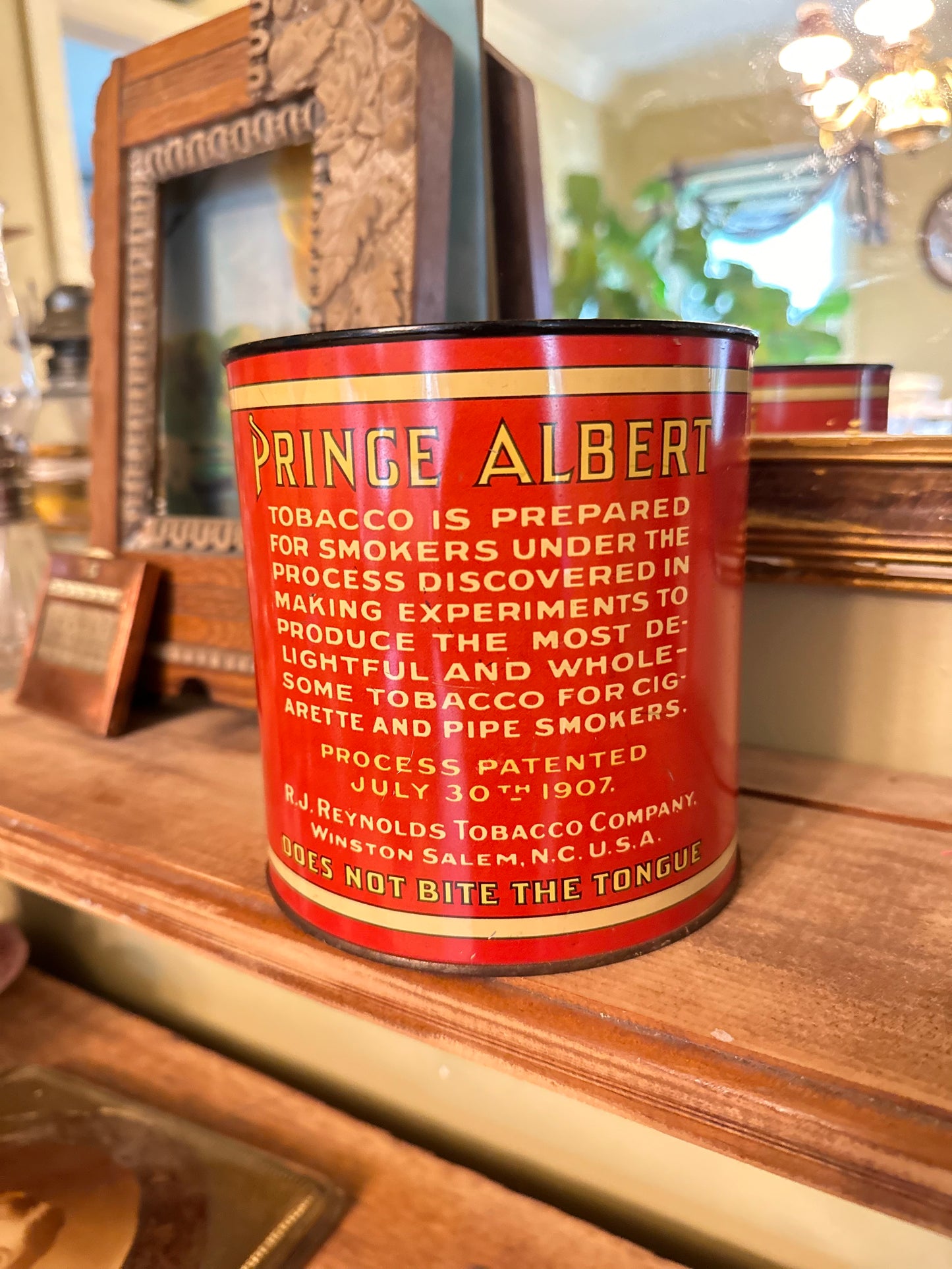 Vintage Prince Albert Tobacco Tin with VintageButton Assortment