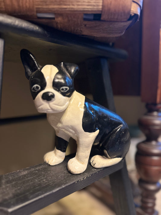 Vintage Cast Iron Boston Terrier Door Stop