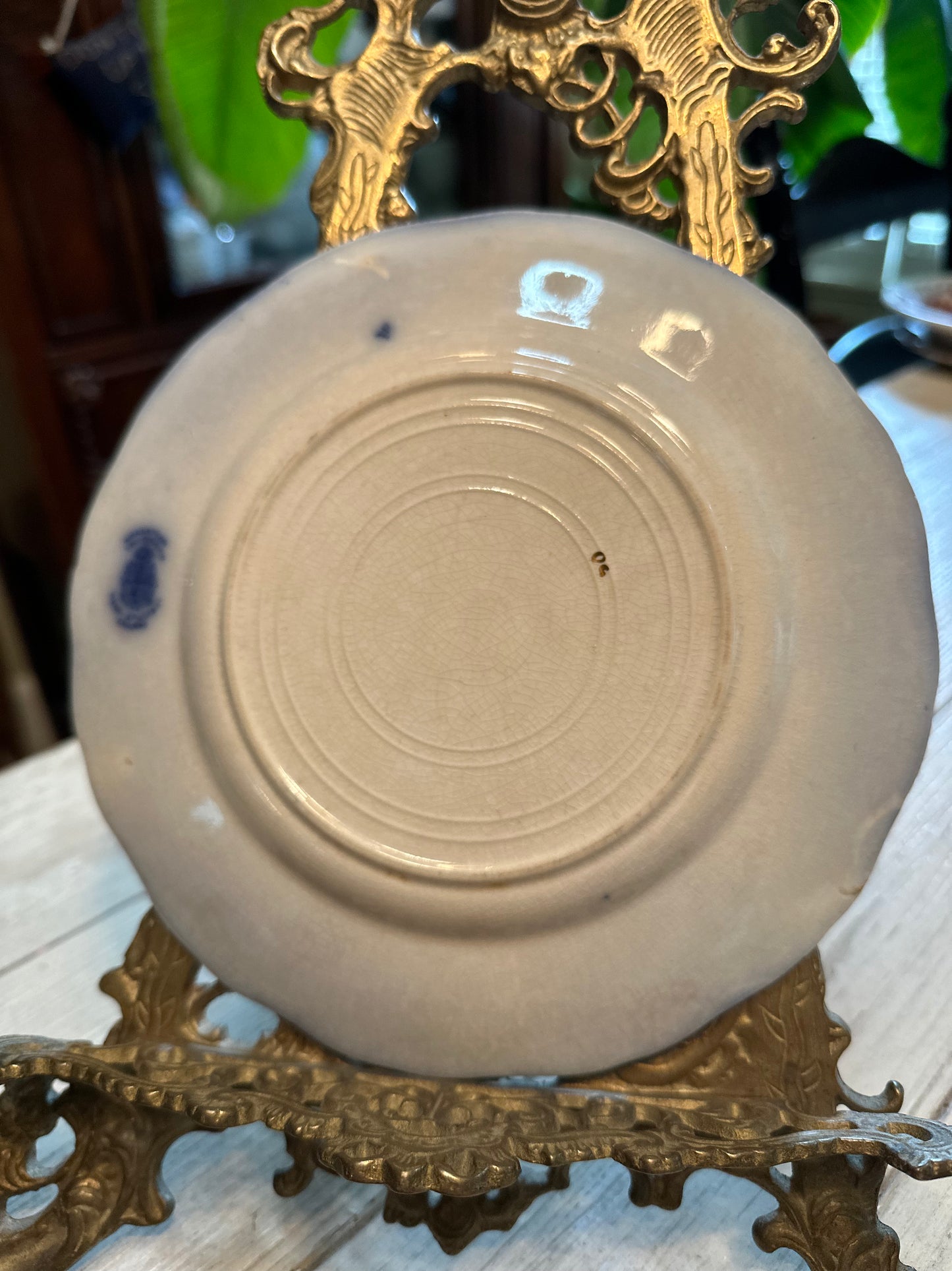 Henry Alcock Flow Blue Dessert Plate