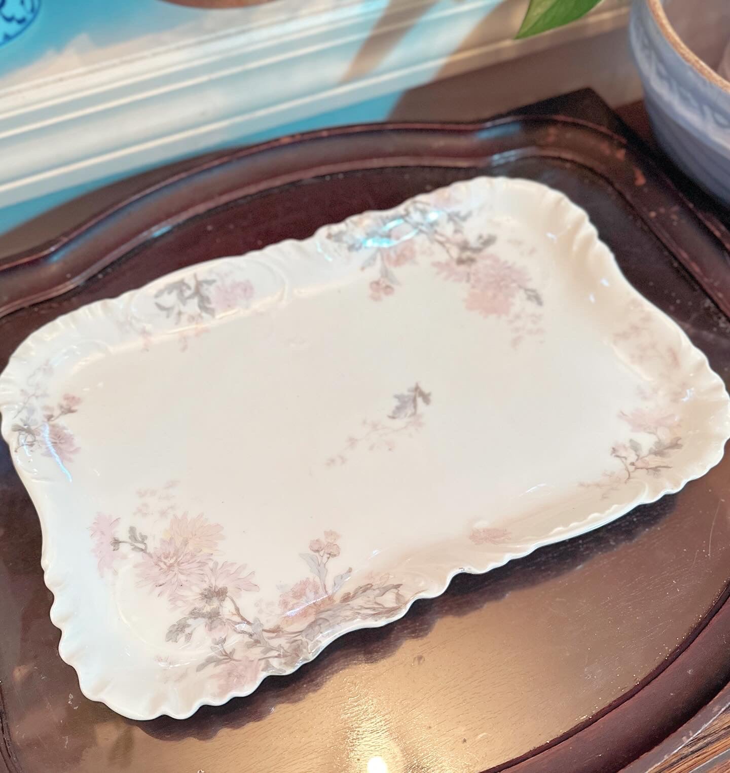 Haviland Limoges Chrysanthemum Porcelain Tray