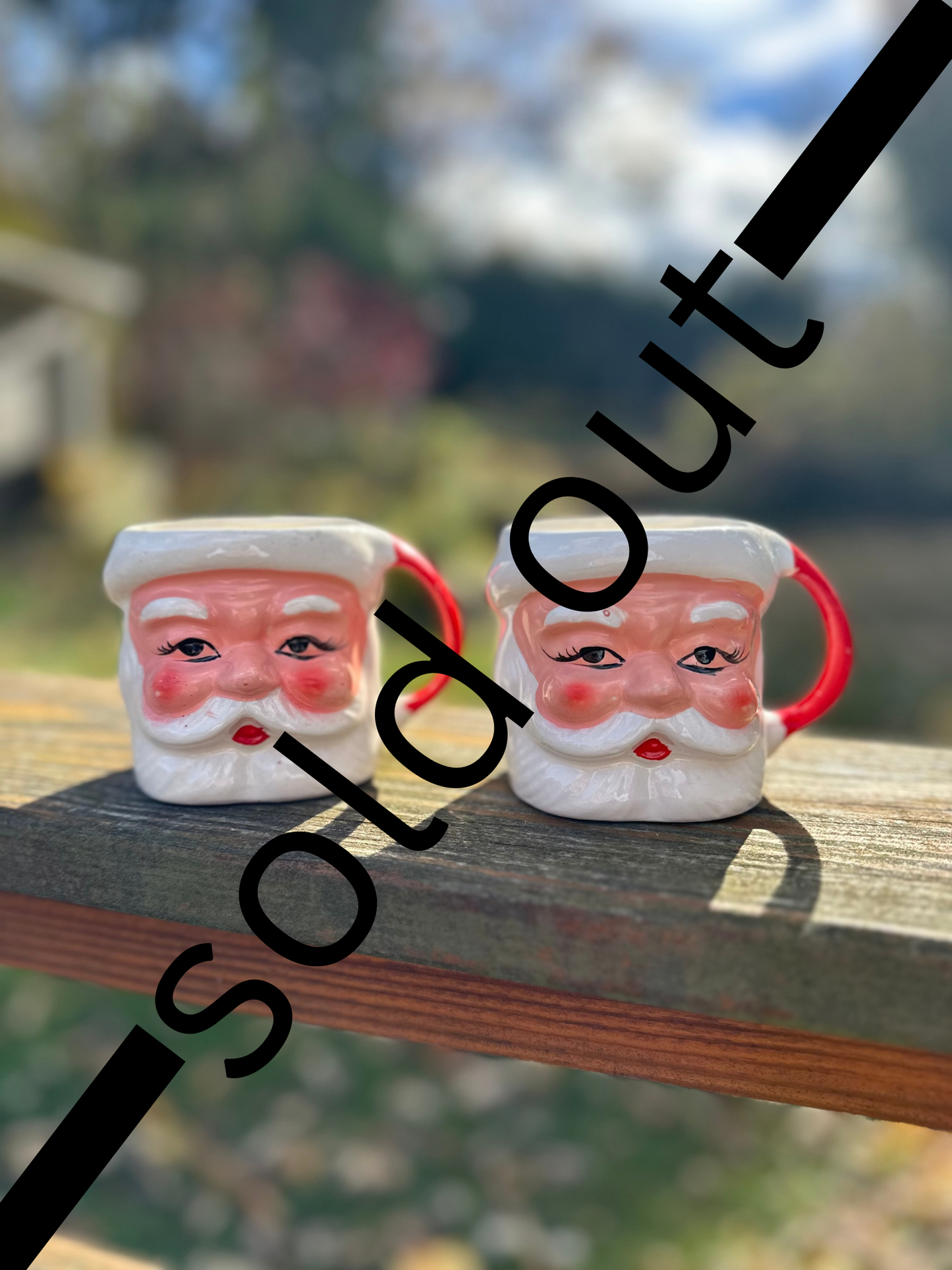 Vintage Santa Mugs