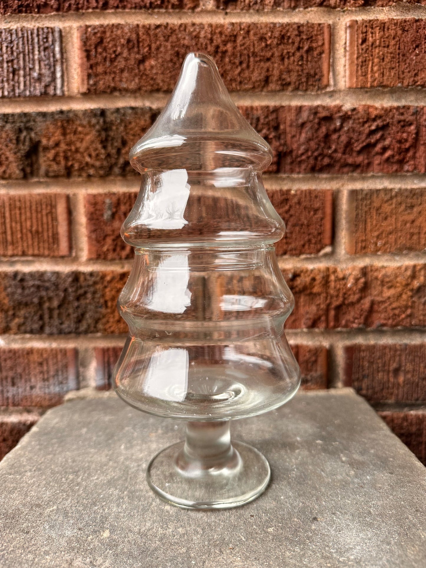 Vintage Christmas Tree Apothecary Jar