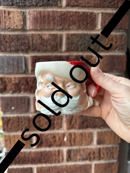 Vintage Winky Santa Mug