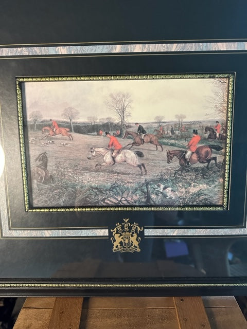 Set of 4 Vintage Henry Alken Framed Fox Hunt Prints