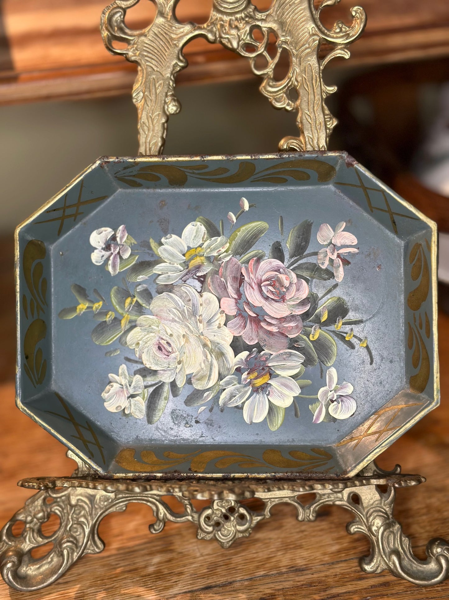 Vintage Tole Ware Tray, Small