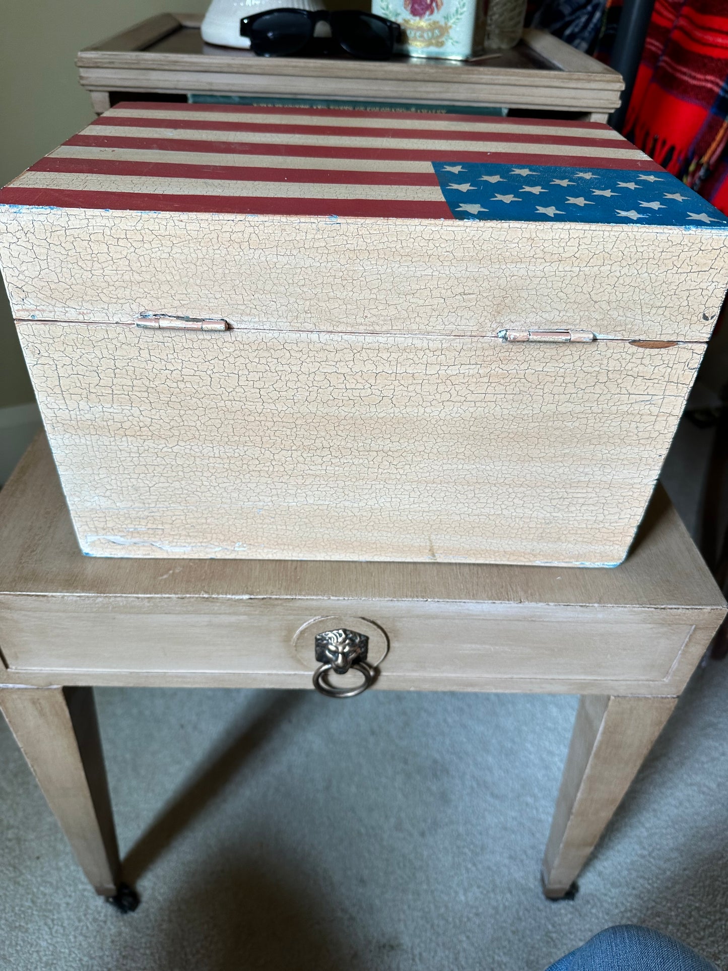 Wooden Flag Box