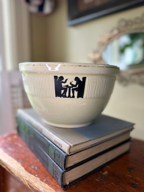 Vintage Hall Silhouette Mixing Bowl