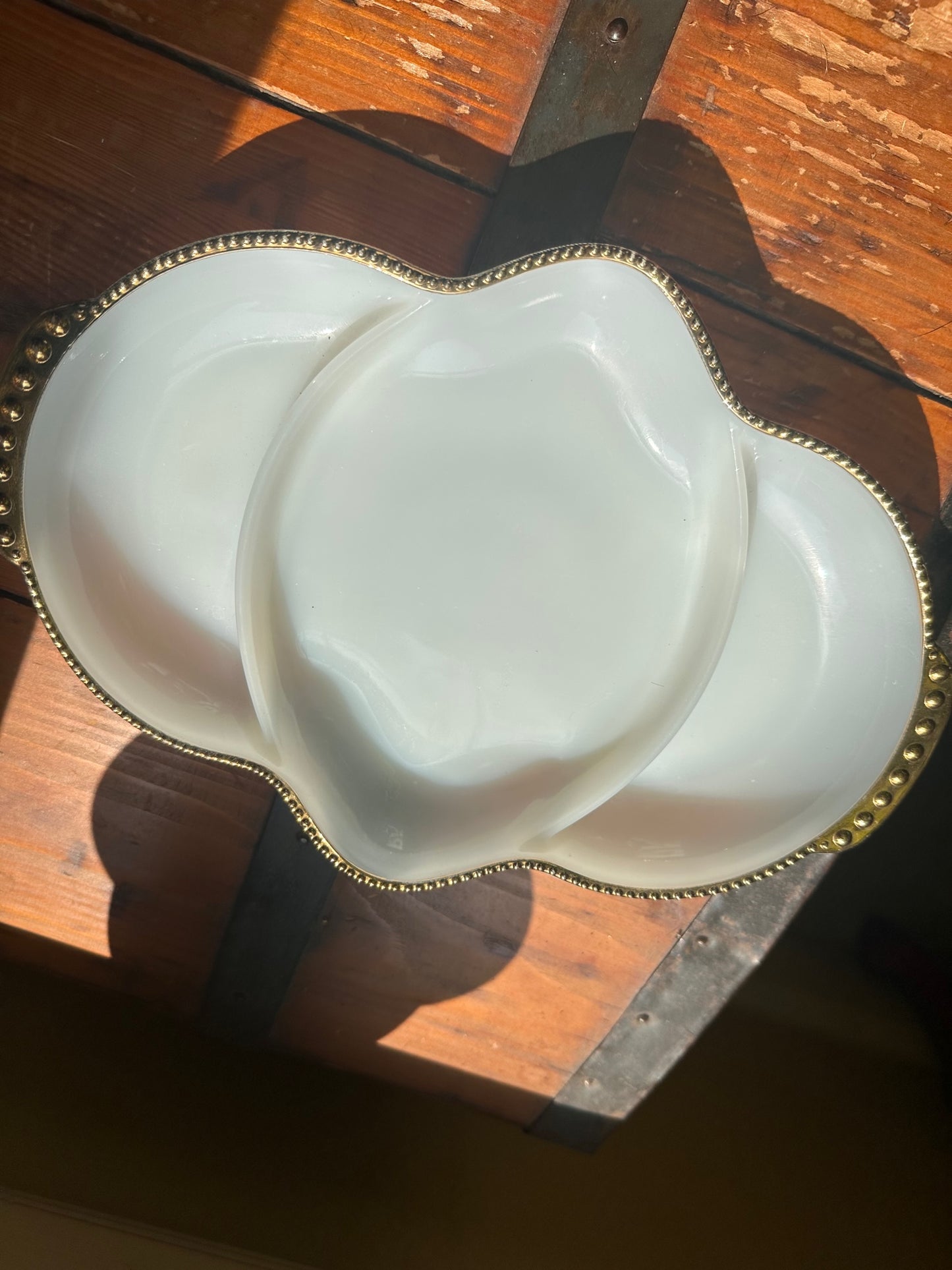 Fire King Divided Tray
