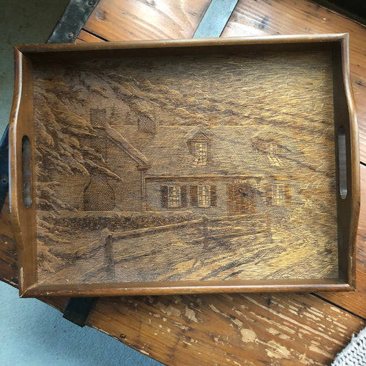 Vintage House of Lloyd Wooden Tray