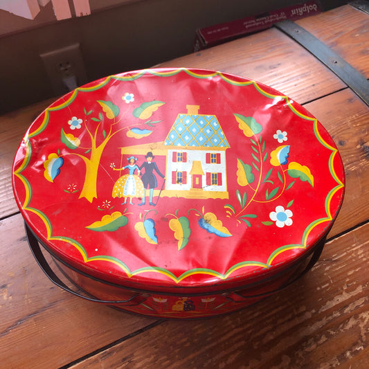 Vintage Tin Basket