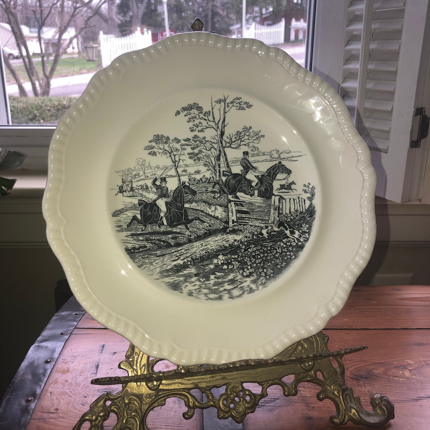 Spode Copeland J.F. Herring’s The Hunt Dinner Plate